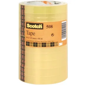 Kontorstejp Scotch 508 Standard STOR, 15mm x 66m, 10rl