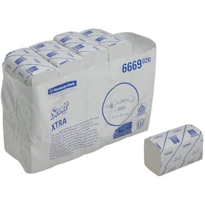 Falthandtuch Scott Control, weiß, 1-lagig