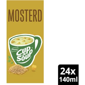 Instantsoep Knorr Cup-a-Soup, mosterd, pak van 24 zakjes
