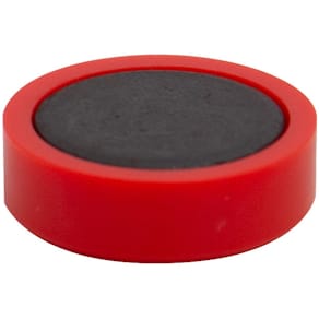 Magnete Q-CONNECT, 10 St., Ø 25 mm, rot