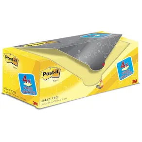 Post-it® Notes Value Pack 76x76mm (fp om 20 block)