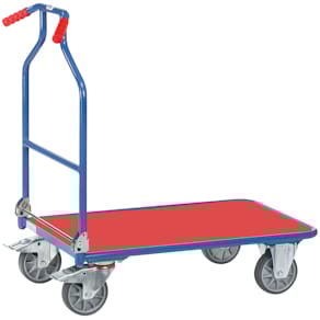 Schiebegriffwagen FETRA LF90x60, blau/rot