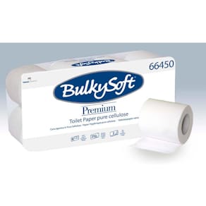 Toiletpapir Bulkysoft Premium 2-lags hvid, 95 mm x 30 m, 96 rl