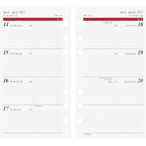 Kalendereinlage RIDO Timing 2, Wochenplan, 2027