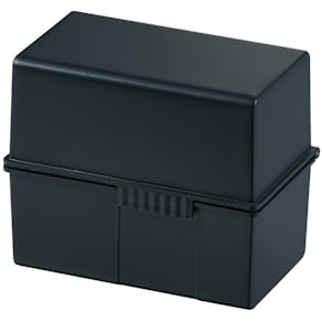 Karteikasten HAN Plastik, DIN A6 quer, schwarz