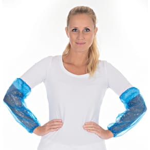 Engangs ærmeovertræk LD-PE blå, 400 mm, 2000 stk