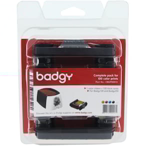 Badgy consumables pack for 100 color prints incl. cards