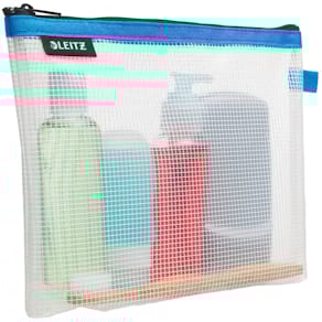 Kosmetikbeutel Leitz Traveller Zip WOW, blau, 24 x 17 x 3 cm