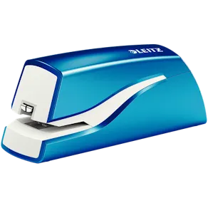 Elhäftare Leitz batteri WOW blå, 10ark