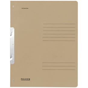 Einhakhefter Falken, A4, grau, 1/1 Vorderdeckel, Blauer Engel