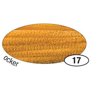 Chenilledraht Folia, 8 mm, 50 cm, ocker, 10 Stück