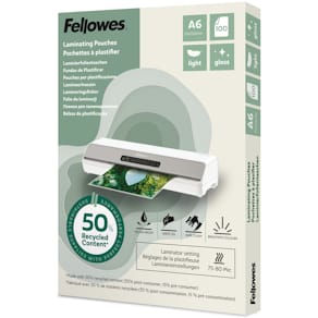 Laminierhülle Fellowes Rec., A6, 2x80µm, 100 Stück, glänzend