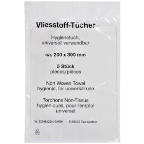 Vliestücher SÖHNGEN, 200 x 300 mm, 5 Stück, weiß