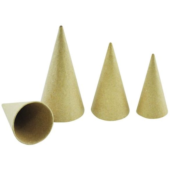 Pappkoner assorterte høyder rund (30)