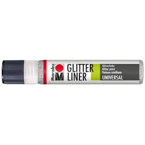 Glitter-Liner Marabu, 25 ml, silber