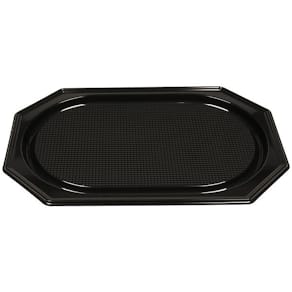 Serv.fat plast svart PS 36x54cm 10/fp