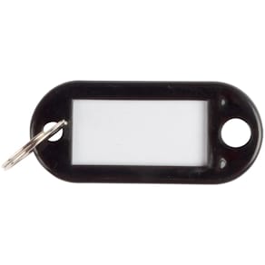 Sleutelhanger Q-CONNECT, pak van 10 stuks, zwart