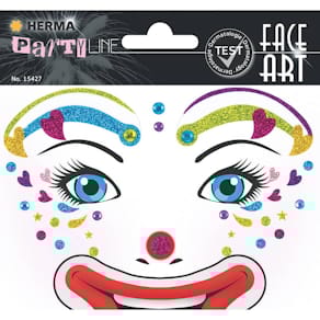 Sticker HERMA Face Art Decor Clown Lotta, sortiert, 127 x 91 mm