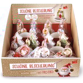 Weihnachtsanhänger Eulzer, Acryl, 24 St., sortiert