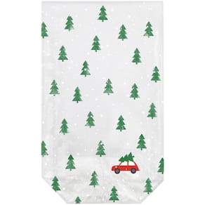 Weihnachts-Cellglasbeutel BRAUN+COMPANY Little Red Car, 10 St.