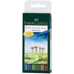 Tuschestift-Set Faber-Castell PITT Artist Pen, Landscape, 6 St.