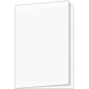 Skrivpapper A3 hålat, vikt, rutat, 250/fp