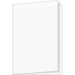Skrivpapper A3 hålat, vikt, rutat, 250/fp