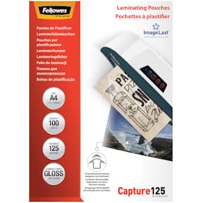 Lamineringslommer Fellowes Premium A4 125 µm, 100 stk