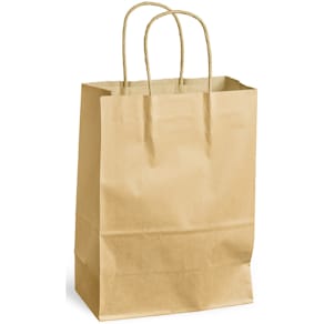Papiertragetasche PACK'N POST, 180 x 80 x 240 mm, braun