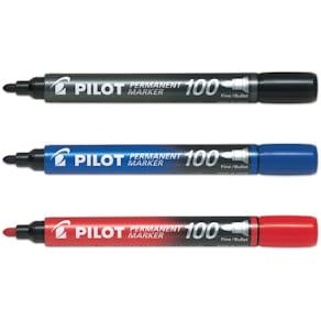 Märkpenna PILOT SCA 100 2-4,5 rund svart