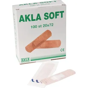 Plåster Akla Soft NW 34x72mm 100/FP