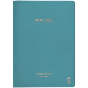 KOZO Skrivhäfte A5 3 Pack Coffee Bric Steel Blue
