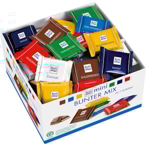 Schokoladen-Minis Ritter Sport, 84er, 1400 g, sortiert