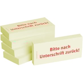 Haftnotiz BIZSTIX Business 1301010141, Bitte nach Unterschrift, 5