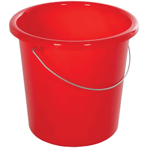Eimer Nölle Kunststoff, rund, 10 l, rot