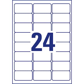 Tiefkühletiketten Avery Zweckform, 63,5x33,9 mm, weiß, 600 Stück