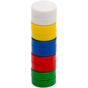 Magneten Q-CONNECT, 20 mm, assorti, pak van 10 stuks