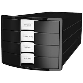Schubladenbox HAN IMPULS, 4 Schubladen, schwarz