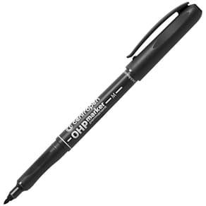 Overheadpenna Ergo permanent, medium, svart