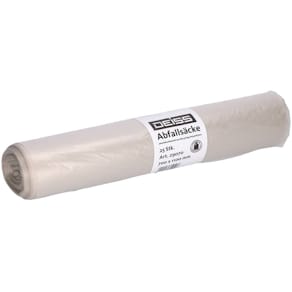 Müllsack Deiss Recycling, 120 l, 25 Stück, transparent