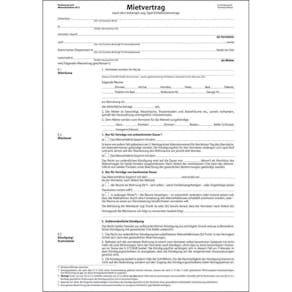 Mietvertrag Sigel Einheitsmiete, A4, 3 Blätter, 90 g/m²