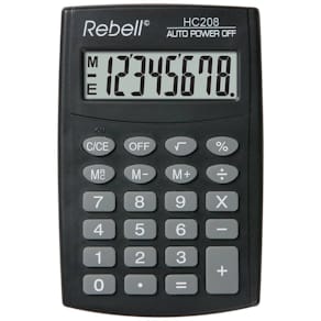 Taschenrechner Rebell, schwarz