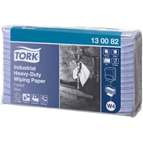 Industriaftørringsark Tork W4 Extra Heavy 3-lag blå 2500 ark