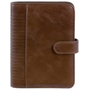 Zeitplaner BIND, A5, Lederimitat, braun