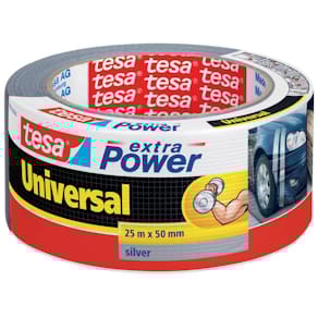 Gewebeband tesa extra Power Universal, 50 mm, 25 m, silber
