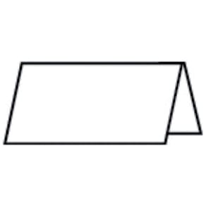 Tischkarte Rössler Paperado, 10 x 10 cm, weiß