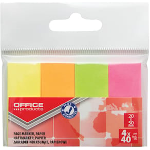 Indextabs, 20 x 50 mm, ophangzakje van 4 x 40