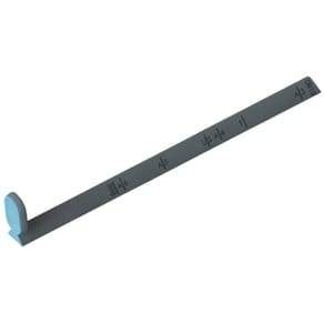 Anschlagschiene Leitz 5180, Kunststoff, grau, 227 mm, für A3