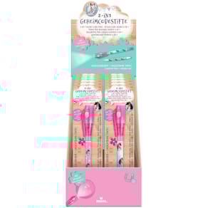 Geheimcodestift MOSES 2-in-1 Pferde, bunt, 12 Stück