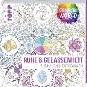 Malbuch TOPP Colorful World, für Erwachsene, 72 Blatt